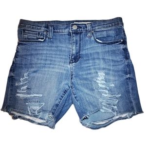 DKNY NWOT Distressed Ripped Jean Shorts Size 4 4x30